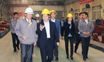 西安市委常委、常務副市長岳華峰蒞臨西瑪電機調研指導。——西安博匯儀器儀表有限公司